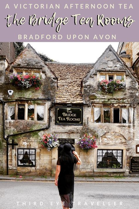 Fancy a traditional afternoon tea in the Cotswolds? The Bridge Tea Rooms in Bradford in Avon is just your ticket. It's a Victorian style tea room that is effortlessly scrummy. Let me show you around.     Bradford on Avon | the Bridge Tea Rooms | the Cotswolds | Afternoon tea The Bridge Tea Rooms, Devonshire Tea, Hello London, London England Travel, Solo Traveling, Bradford On Avon, Tea Places, Cotswolds England, England Countryside