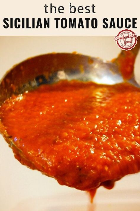 Italian Sauce Recipes, Sauce Video, Sauce Spaghetti, Italian Tomato Sauce, Spaghetti Sauce Recipe, Homemade Spaghetti Sauce, Italian Sauce, Sicilian Recipes, Tomato Sauce Recipe