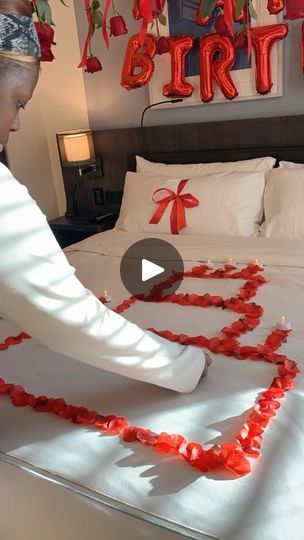 1.4K views · 2.4K reactions | Setup a 29th Birthday Room with me ✨

Romantic Birthday Room Decor 
xo, Suite Life 

#nycdecorator #birthdaygiftideasforher #rosepetals #heartballoons #hotelroomdecor #nyceventplanners #designprocess #glitterroses | Daisha Antoinette Hotel Birthday Decorations For Boyfriend Red, Romantic Birthday Bedroom Setup, Romantic Bedroom Ideas For Him Birthday, Hotel Birthday Decorations For Boyfriend, Birthday Set Up Ideas For Boyfriend, Happy Birthday Hotel Room Decor, Hotel Room Decoration Birthday, Decorated Hotel Room For Birthday, Romantic Bedroom Ideas For Him