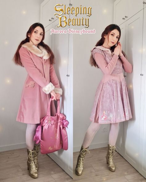 Sleeping beauty Princess Aurora Disneybound Sleeping Beauty Inspired Outfits, Aurora Inspired Outfits, Aurora Disneybound, Disney Bound Outfits Casual, Japan Bag, Sleeping Beauty Aurora, Fairytale Princess, Disney Bound Outfits, Fandom Outfits