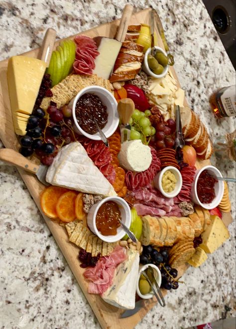 charcuterie board, cheese board, grazing board, food for gatherings, brie, blue cheese, hatch chile gouda, sharp cheddar, dried oranges, almonds, salami, prosciutto, pear, apple, french baguette, pretzel bread, vscogirlvibes, summervibe, beachgirls, beach life, summerlookbook, summerfashion, zara, summerfashioninspo, outfitinspo, minimaliststyle, fitsonpoint, zarawomen, patagonia, sheinswim, soulseekerfemales, tailgate,greekllife, sororitylife, smiles, happybeach, classyvision Pretzel Bread, Charcuterie Board Cheese, Grazing Board, Hatch Chile, French Baguette, Board Cheese, Poached Pears, Dried Oranges, Sharp Cheddar