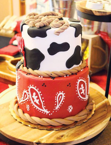 Cow Print Cakes, Cowboy Birthday Cakes, Cowboy Cakes, Rodeo Birthday Parties, Cow Birthday Parties, Western Birthday Party, Country Birthday, Cowboy Birthday Party, Western Birthday