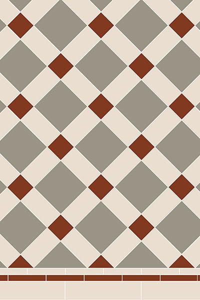 Geometric Floor Tiles, Brick Effect Tiles, Geometric Tile Pattern, Victorian Tile, Victorian Floor Tiles, Victorian Floor, Traditional Bathrooms, Tiled Hallway, Victorian Tiles