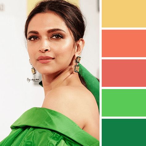 Deepika Padukone in a True Spring colour palette. Spring Colour Palette Clothes, True Spring Palette Outfits, True Spring Fashion, True Spring Colour Palette Outfits, Spring Colour Palette Outfits, Spring Palette Outfits, True Spring Color Palette Outfits, Warm Spring Color Palette Outfits, True Spring Outfits