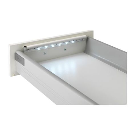 Kitchen Renovation: Solution for Dark Cabinet Interiors | TikkiDo.com Battery Operated Lamps, Ikea New, Drawer Lights, Bathroom Drawers, Closet Lighting, Battery Operated Lights, Led Stripes, Master Closet, Closet Bedroom