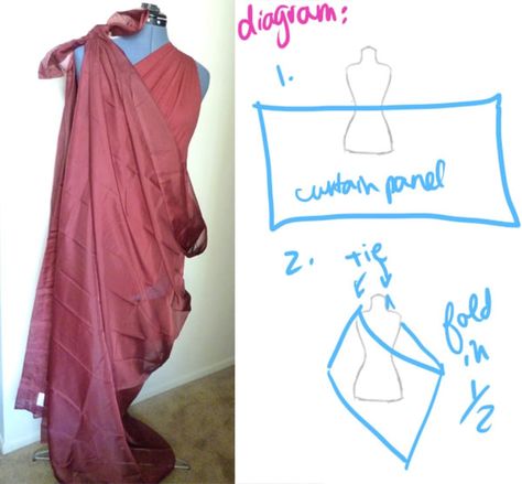 DIY Costume Tutorial: No-Sew Draped Goddess Gown | College Fashion Diy Goddess Costume, Greek Gods Costume, Cardboard Cosplay, Diy Toga, Cosplay Goddess, Athena Costume, Roman Toga, Roman Dress, Toga Costume