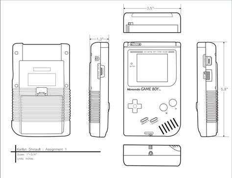 Product Sketch, Design Project, Game Console, Design Projects, Video Games, Nintendo, Gadgets, Sketch, Electronic Products