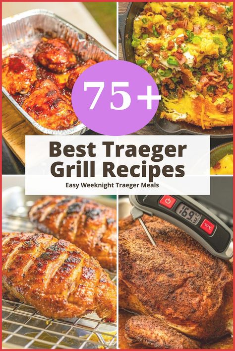 Make your meals memorable with these Traeger grill recipes. Featuring everything from cooking with a Traeger grill to easy smoked dinner ideas, this list offers a variety of options for every occasion. Explore Traeger grill vegetable recipes, quick and easy Traeger recipes, and fun Traeger recipes to fit any event or gathering. Whether you need weeknight Traeger meals or summer cookout ideas, these recipes have you covered for delicious and satisfying meals. Tap to try the recipe. Traeger Ranger Recipes, Traeger Meat Recipes, Traeger Smoked Recipes, Treager Recipes Dinners, Tregar Grill Recipes, Traeger Meals, Smoked Dinner, Traeger Smoker Recipes, Smoked Beer Can Chicken