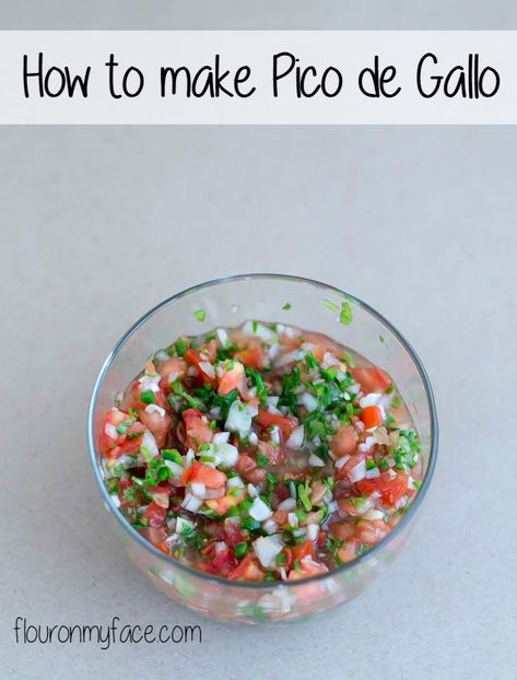 Make this Pico de Gallo Recipe, an authentic Mexican salsa recipe and serve it alongside any Mexican dish. Forget about buying a jar at the store! Authentic Mexican Salsa Recipe, Mexican Salsa Recipes, Taco Mexican, Vegan Burrito, Mexican Salsa, Salsa Recipes, Fresh Salsa, Mexican Foods, Salsa Recipe