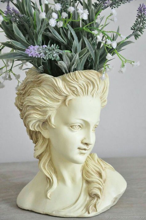 Head Planters, For Home, Deco Floral, Garden Shop, Exterior Decor, House Inspiration, Home Deco, Room Inspiration, Sculpture Art