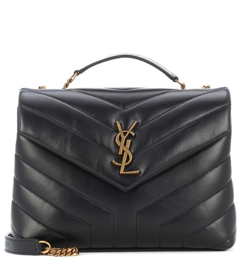 Sac En Cuir Loulou Monogramme Small - Saint Laurent | mytheresa Lulu Bag, Expensive Handbags, Classic Handbags, How To Make Handbags, Large Shoulder Bags, Purses Designer, Small Shoulder Bag, Chain Shoulder Bag, Chanel Boy Bag