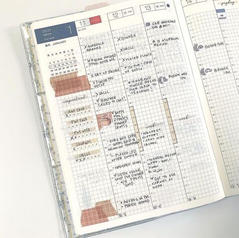 Hobonichi Cousin Weekly Layout Ideas, Hobonichi Weekly Layout, Vertical Planner Layout Ideas, Hobonichi Cousin Layout Ideas, Hobonichi Cousin Daily Layout, Hobonichi Cousin Weekly Layout, Hobonichi Weeks Layout Ideas, Muji Planner, Planner Hobonichi