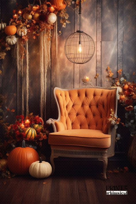 Fall Photoshoot In Studio, Halloween Photoshoot Studio Ideas, Simple Fall Photography Set Up, Photography Story Ideas, Fall Photo Op Ideas, Indoor Fall Photoshoot, Fall Backdrop Ideas, Fall Studio Photoshoot, Fall Photo Backdrop Diy