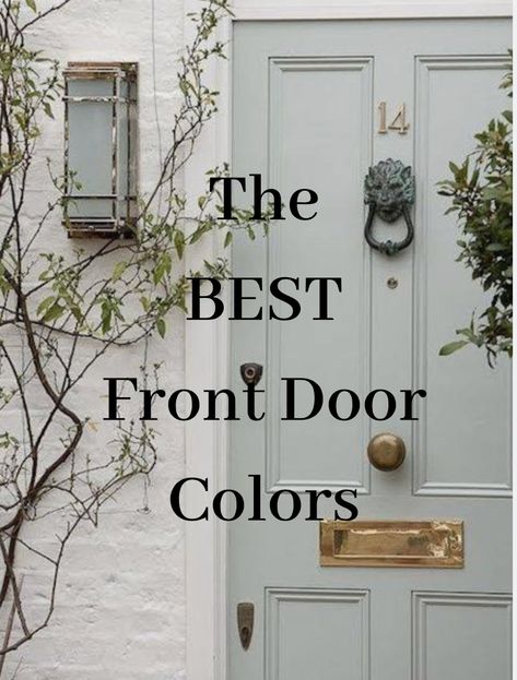 Brick House Front Door Colors, Painting Your Front Door, Best Front Door Colors, Exterior Door Colors, Best Front Doors, Front Door Paint Colors, Door Colors, Door Paint Colors, Red Brick House