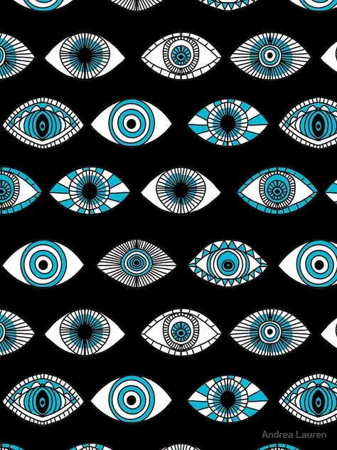 Evil Eye Origin, Eye Pattern Wallpaper, Eye Print Pattern, Evil Eye Aesthetic Vintage, Eye Pattern Design, Evil Eye Painting Canvases, Evil Eye Lockscreen, Eyes Illustration Art, Evil Eye Aesthetic