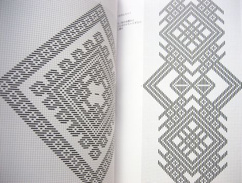 kogin is kind of traditional embroidery from the northern part of japan. originally used as a form of darning or reinforcing work clothes, the patterns became and beautiful and intricate decoration. like the related embroidery sashiko, kogin is most commonly done with white thread on a indigo blue background. this wonderful book combines kogin technique and practical projects. the process of creating the stitches is explained step by step. the written instructions are all in japanese, but th... Simple Sewing Projects, Kogin Embroidery, Embroidery Sashiko, Bargello Needlepoint, Filet Crochet Charts, Traditional Embroidery, Simple Sewing, Embroidery Book, Folk Embroidery