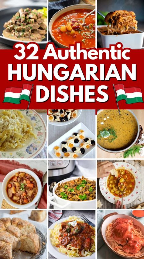 Discover the rich flavors of Hungary with these authentic Hungarian recipes. Hungarian Dishes, Hungary Food, Cultural Food, Hungarian Cuisine, Around The World Food, Foreign Food, Easy Asian Recipes, Hungarian Recipes, Minced Meat