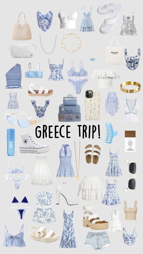 Greece Summer Outfits, Greece Outfit, Holiday Outfits Summer, Greece Trip, Summer Holiday Outfits, Teen Life Hacks, Clothes And Shoes, Cute Preppy Outfits, Girls Summer Outfits