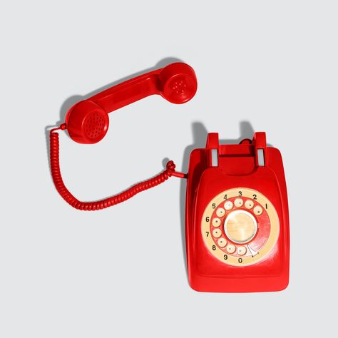 Rotary Phone Off The Hook, Rotary Phone Tattoo, Phone Mockup Design, Tadc Oc, Random Painting, Old Telephone, Drawing Models, Rotary Dial Phone, Red Telephone