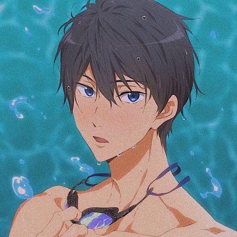 Anime: Free! Iwatobi Swim Club Iwatobi Swim Club, Swim Club, Black Hair, Image Search, Swimming, Water, Hair, Anime, Blue