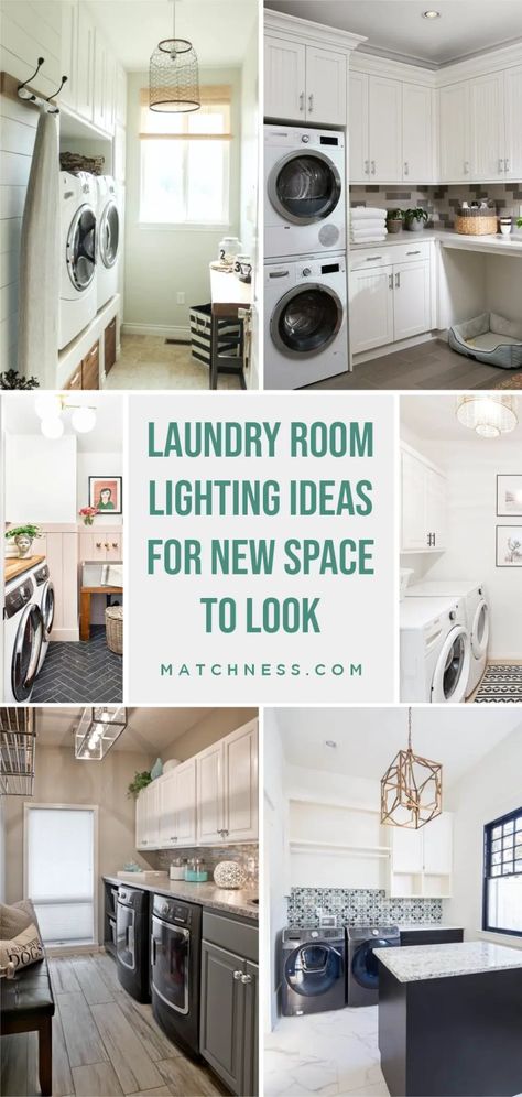 Your laundry room is not a place where you’re relaxing and hanging out, it’s a spot where you do a job, so putting in some utility room lighting makes sense! Utility Room Lights, Utility Room Lighting Ideas, Utility Room Lighting, Laundry Room Lighting Ideas, Wire Lampshade, Room Lighting Ideas, Laundry Room Lighting, Boho Lighting, Farmhouse Laundry Room