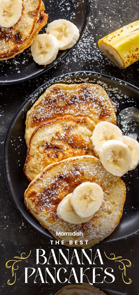 These best banana pancakes are a delightful breakfast dish made from a simple batter that includes mashed ripe bananas. The addition of bananas gives the pancakes a naturally sweet flavor and a moist, tender texture. This beloved breakfast treat is enjoyed by people of all ages. Bananas For Breakfast, Recipes Using Mashed Bananas, Breakfast With Ripe Bananas, 2 Ingredient Banana Pancakes, Mashed Banana Recipes Easy, Banana Pancakes No Milk, Pancakes Made With Bananas, Ripe Banana Breakfast Recipes, Best Banana Pancakes Recipe