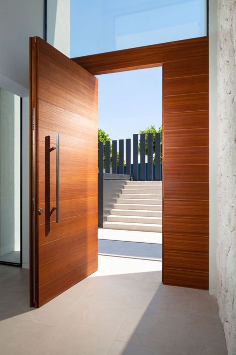 Entrance Wall Interior Design | Hallway Home Decor| Foyer Design Modern Doors Exterior Entrance Wood, Wood Door Design Entrance, Wooden Main Door Design Modern, Modern Front Door Wood, House Main Door Design Entrance Modern, Scandinavian Front Door, Front Door Steel, Minimalist Front Door, Door Scandinavian