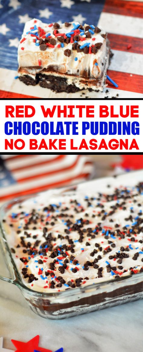 4th Of July Desserts Ice Box Cake, 4th Of July Lasagna Dessert, 4th Of July Chocolate Lasagna, July 4th Recipes Red White Blue, 4of July Dessert, 4th Of July Pudding Dessert, 4tj Of July Desserts, 4th Of July Desserts Chocolate, 4th Of July Dirt Cake