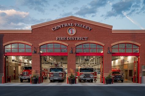 Modern Fire Station, Clean Mindset, Lego Town, Firefighter Pictures, Rescue Vehicles, Central Valley, Public Safety, Fire Apparatus, Fire Dept