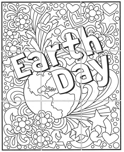 Free Earth Day Mini Mural · Art Projects for Kids Earth Day Printables, Earth Day Art, Earth Coloring Pages, Quizzes For Kids, Earth Day Coloring Pages, Saving Accounts, Earth Week, April Art, Puppy Coloring Pages