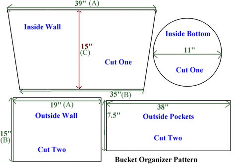 Free Directions to Sew a Five Gallon Bucket Organizer Purse Organizer Pattern, Bucket Organizer, Purse Organizer Insert, Purse Sewing Patterns, Pattern Purse, Purse Organizer, Fabric Handbags, Sewing Purses, Handbag Organization