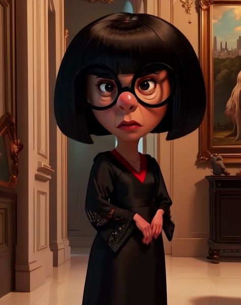 Edna Incredibles, Journaling Pictures, Edna Mode, Spiderman Art Sketch, Cute Funny Pics, Powerpoint Background Design, Fantasy Fiction, Cute Cartoon Pictures, Pixar Movies