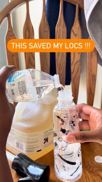 Diy Loc Hydration Mist, Homemade Loc Spray, Diy Loc Moisturizer, Loc Moisture Spray Diy, Rice Water For Locs, Diy Moisturizing Loc Spray, Diy Moisturizing Spray For Locs, Aloe Vera Water For Hair, Locs Moisturizer Spray