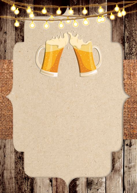 Beer birthday party invitation | PosterMyWall Beer Invitation Template, Birthday Invitation Template For Men, Beer Invitation, Party Invitations Templates, Beer Birthday Party, Beer Promotion, Free Printable Birthday Invitations, Beer Birthday, Party Invite Design