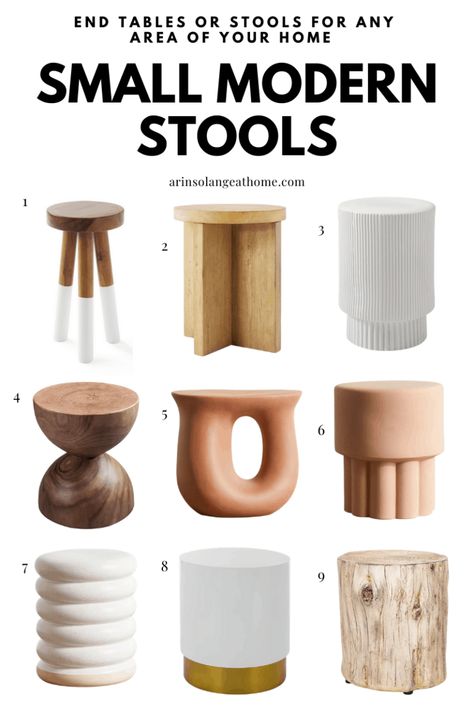 Diy Stools, Stone Spray Paint, Unfinished Wood Furniture, Blogger Ideas, Best Spray Paint, Diy Stool, Shop Stool, Diy Boho Decor, Small Stool