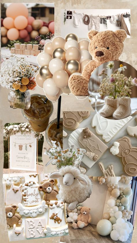 Coffee baby shower bear themed baby shower Baby Shower Mood Board, Shower Mood Board, Coffee Baby Shower, Baby Shower Themes, Baby Shop, Shower Ideas, Coffee Shop, Mood Board, Baby Shower