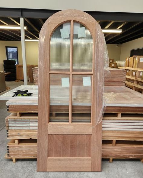 Arch Top Door, Arched Entry To Kitchen, Doors That Look Like Windows, Large Arched Front Door, Wood Arched Door, Arch Door Pantry, Arched Pantry Door Ideas, Arched Double Doors Interior, Unique Interior Door Ideas