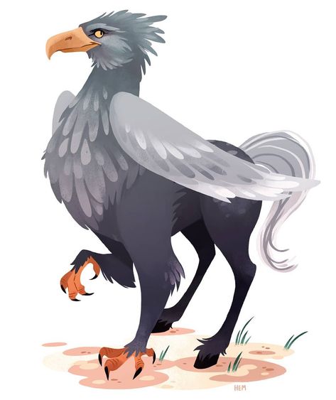 Day 23 of #31daysofharry Buckbeak the hippogriff! . “Yeh always wait fer the Hippogriff ter make the first move,’ Hagrid continued. ‘It’s… Hippogriff Art, Mythical Characters, Mary Macdonald, Make The First Move, Mythical Beasts, Marauders Map, First Move, Logo Idea, Harry Potter Drawings