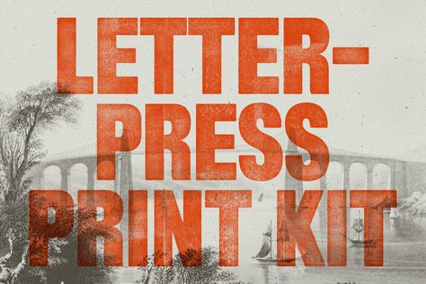 Letterpress Print Kit Photoshop Resources, How To Use Photoshop, Publication Design, Design Tools, Beautiful Mess, Layer Style, Ink Stamps, Photoshop Template, Modern Fonts