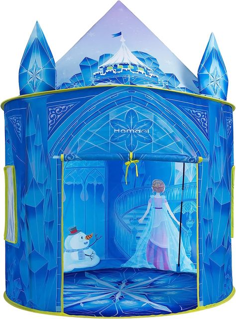 Hamdol Princess Play Tent, Frozen Toy for Girls, Ice Castle Kids Tent Indoor and Outdoor, Large Imaginative Playhouse 51" X 40" with Carrying Bag for 1 2 3 4 5 6 7 8 9 Years Old Girls Gift Kids Tent, Frozen Toys, Ice Castle, Kids Play Tent, Princess Toys, Ice Castles, Kids Tents, Frozen Princess, Castle Designs