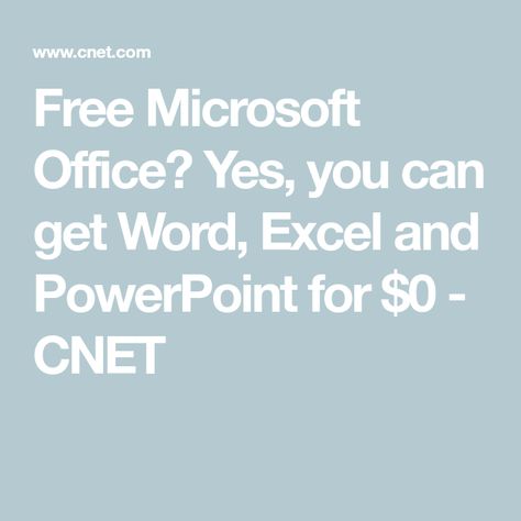 Free Microsoft Office? Yes, you can get Word, Excel and PowerPoint for $0 - CNET Word App, Ancestry Family Tree, Microsoft Word Document, Classroom Tools, Office Suite, People Running, Basic Tools, Microsoft Office, Microsoft 365