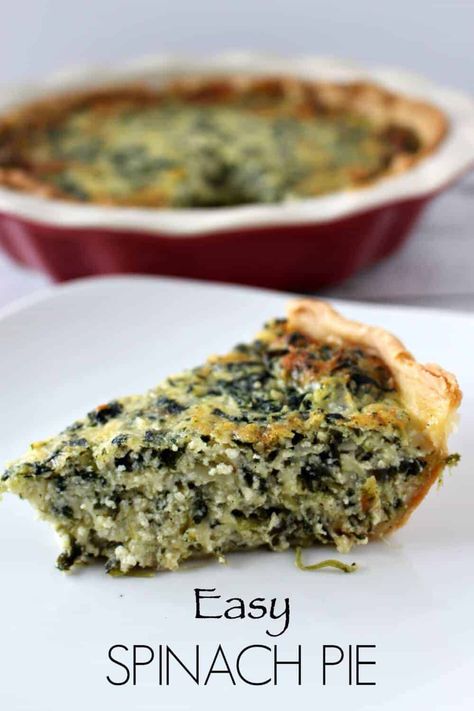 Easy Spinach Pie Recipe, Easy Spinach Pie, Savory Tarts, Princess Pinky Girl, Pinky Girl, Spinach Pie, Recipe Critic, Artichoke Recipes, Flaky Crust