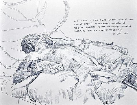 Richard Johnson, 'Afghan Reportage' Faces Line Art, Sleeping People, Richard Johnson, Day Of Peace, Monochromatic Art, International Day Of Peace, Print Drawing, Face Lines, Drawing Faces