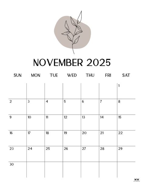 Pick from 107 November 2025 calendars to plan out the busy, busy month of November and everything that comes with it! 100% FREE! Print from home! November 2025 Calendar, Nail Calendar, November Month Calendar, 2025 Template, Planner Calendar Printables, Free Printable Calendar Templates, Free Calendar Template, November Calendar, Bullet Journel