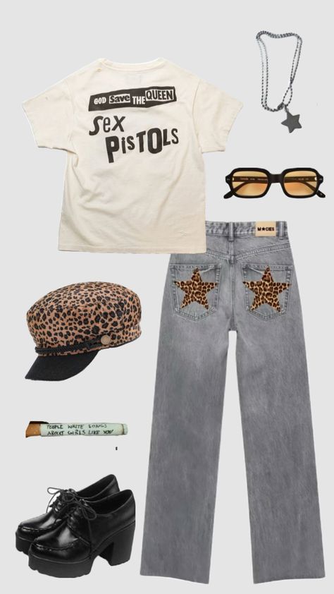 Rockstar gf outfit #outfitinspo #vintage #rockstargf #grunge Rock Concerts Outfits, Rockstar Girlfriend Outfit Casual, Rockstar Style Aesthetic, Rock Stars Girlfriend Outfits, 70s Rockstar Girlfriend, Rock Star Gf, Rockstar Girlfriend Fashion, 70s Rockstar Aesthetic Outfits, Rockstar Bf Outfit