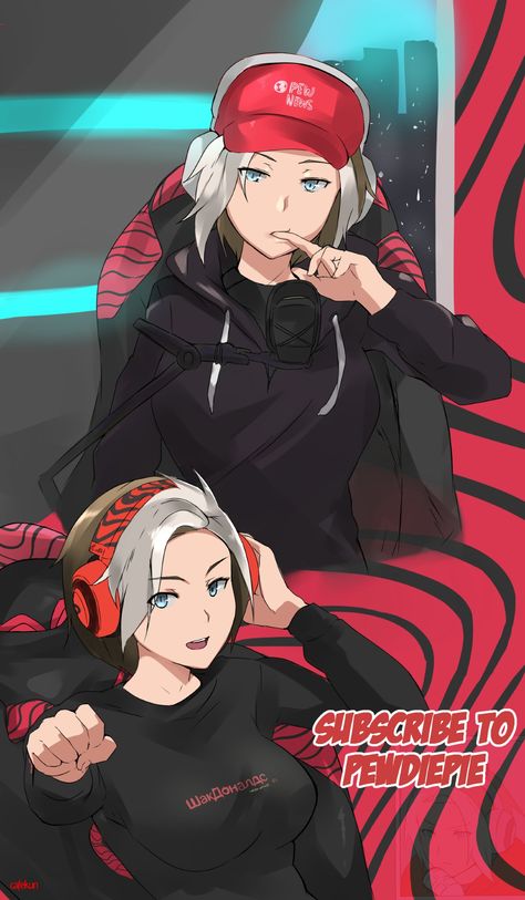 Genderbend pewdiepie Pewdiepie Fan Art, Marzia And Felix, Felix Pewdiepie, Felix Kjellberg, Propaganda Poster, Youtube Gamer, Go Game, Propaganda Posters, Pewdiepie