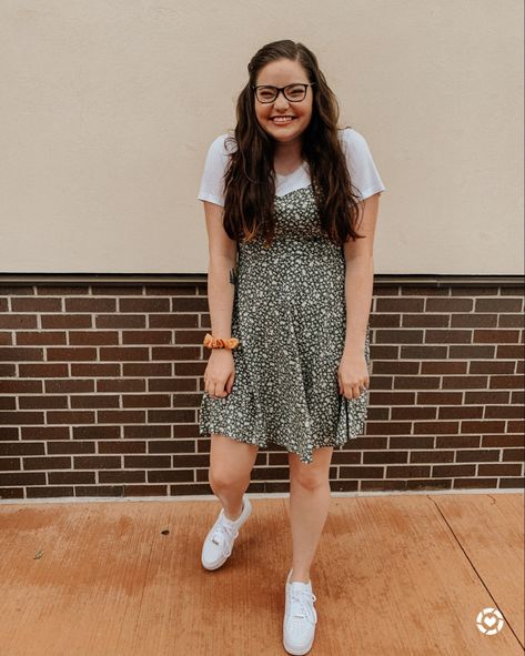 Ok I think my summer wardrobe can be summed up in a cami dress, white tee, and white tennis shoes. These platform tennis shoes are amazing, and this floral dress is so comfortable. I love that the 90s style is coming back! Shop it all below! http://liketk.it/2Sz3A #liketkit @liketoknow.it Sundress And White Sneakers, Floral Dress With White Shirt Underneath, 90s Summer Style, Fitted White T-shirt Dress For Summer, Tennis Shoes With Dress, White Casual T-shirt Dress For Summer, Casual White Tennis Dress With Built-in Shorts, White Relaxed Fit T-shirt Dress For Spring, Dress With Tshirt