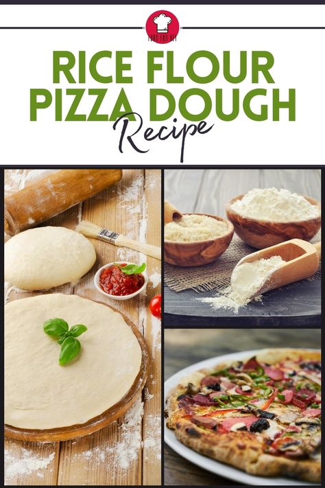 Rice Flour Pizza Dough, Rice Flour Recipes, Gluten Free Pizza Dough, Pizza Roll, Gluten Free Pizza Crust, Pizza Dough Recipe, Pizza Crust Recipe, Gluten Free Rice, Gluten Free Pizza