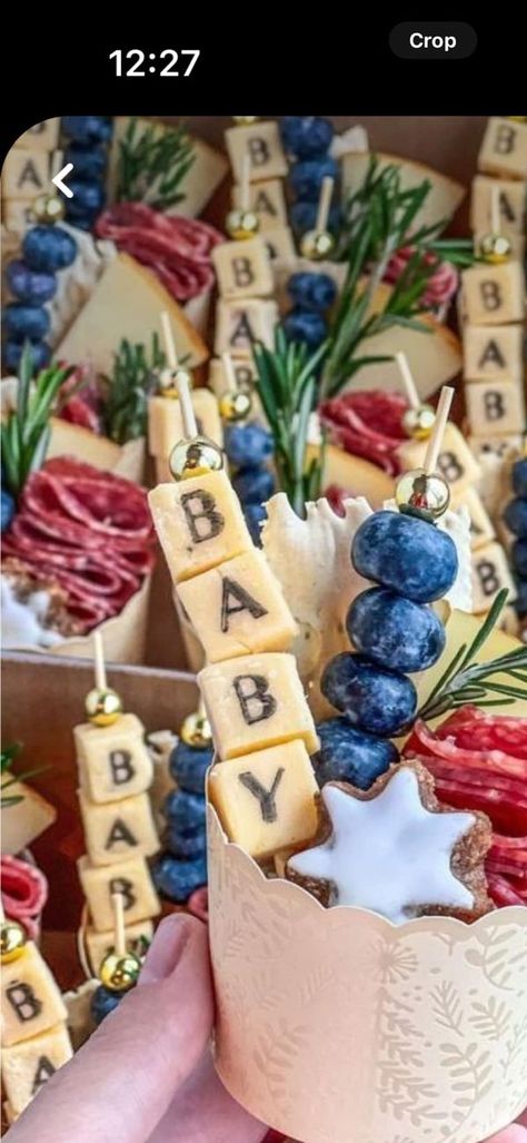 Charcuterie Boards, Grazing Trays, Snack Platters, Meat, Cheese, and Beyond | i saw this online | Facebook Gender Reveal Charcuterie Board, Fall Charcuterie Board Ideas, Snack Platter, Food Dye, Charcuterie Board, Tray, Cheese, Baby Shower, Snacks