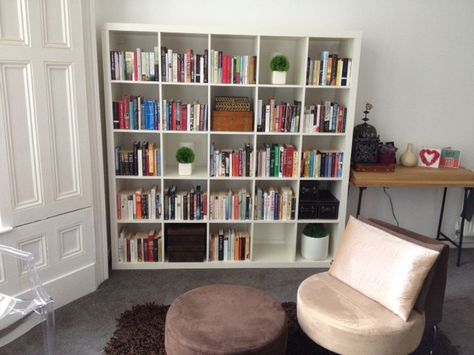 Uni Apartment, Bookshelves With Books, Square Shelves, Bookshelf Ideas, Square Shelf, Bookshelf Styling, Wall Bookshelves, Floating Wall, Dream Room Inspiration